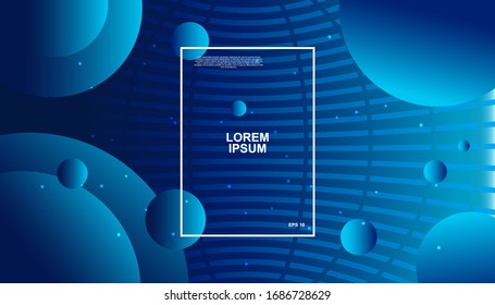 Trendy geometric background. Dynamic shapes composition. Eps10 vector.