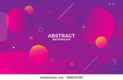 Trendy geometric background. Dynamic shapes composition. Eps10 vector