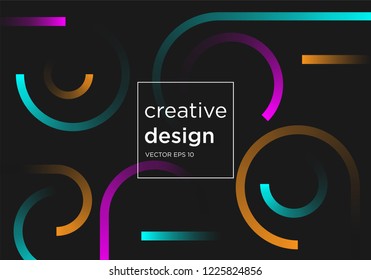 trendy geometric background with simple line shape and modern concept, vector eps 10  