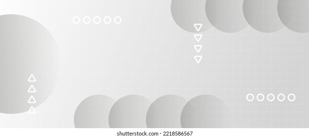 Trendy geometrischer Hintergrund mit transparenten Kugeln und linearen Elementen