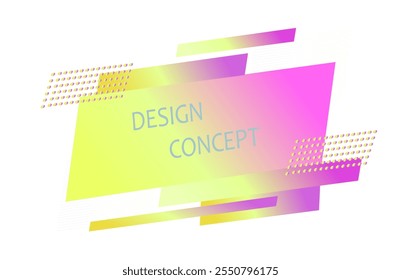 trendy geometric badge minimal design vector illustration