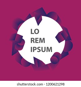 Trendy geometric banner