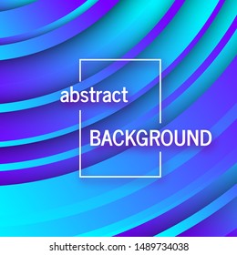 Trendy geometric blue background with abstract circles shapes. Card design. Futuristic dynamic pattern design. Vector illustration