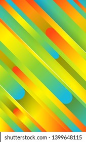 Trendy geometric colorful background with abstract lines. Stories banner design. Futuristic dynamic pattern. Vector illustration