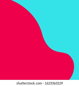 Trendy geometric contrast colorful background. Trendy colors 2020. Abstract shapes templates, banners, covers.