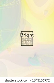 Trendy Geometric Cover Design mit farbigen und abstrakten Linien, Figures for your business.  Template Fluid Rainbow Poster Design, Farbeffekt für den Geschäftsbericht.