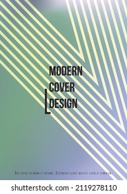 Trendy Geometric Cover Design mit farbigen und abstrakten Linien, Figures for your business. Placard Fluid Rainbow Poster Design, Farbverlauf-Effekt für den Geschäftsbericht.