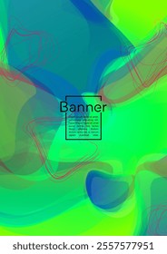 Trendy Geometric Cover Design with Gradient and Abstract Lines, Figures for your Business.  Cover Fluid Rainbow Poster Design, Gradient Effect for Branding.