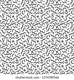 Trendy Geometric Design Seamless Pattern - Fun geometric repeating pattern design