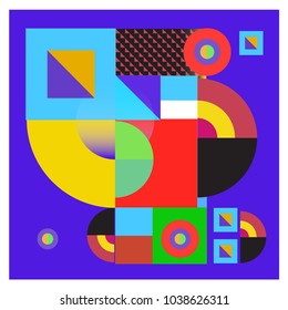 Trendy geometric elements background and pattern design. Retro style texture, pattern and elements. Modern abstract design poster and cover template.