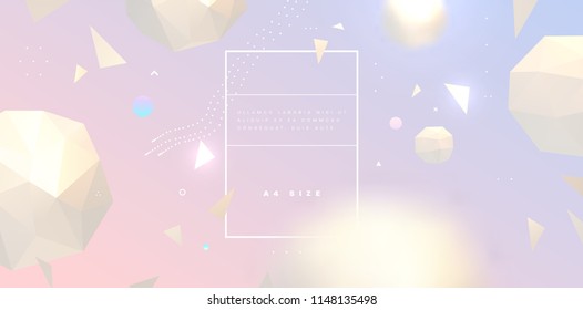 Trendy geometric elements cover background. Eps10 vector illustration