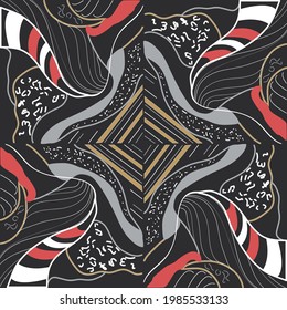 Trendy geometrische Elemente Memphis Karten. Geometrische Textur, Muster und geometrische Elemente. Modernes abstraktes Design-Poster, Cover, Kartendesign. Zeitgenössische Kunstcollage