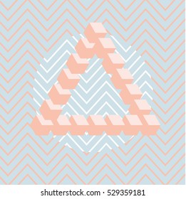 Trendy geometric elements memphis cards. Retro style texture, pattern and geometric elements. Modern abstract design poster, cover, card design.