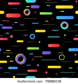 Trendy geometric elements memphis cards, 80s, seamless pattern. Retro style texture. Modern abstract design poster, cover, card design.