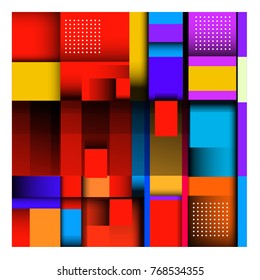 Trendy geometric elements memphis colorful and glowing design. Retro 90’s style texture, pattern and elements. Modern abstract background design and cover template.