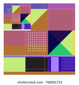 Trendy geometric elements memphis colorful and glowing design. Retro 90’s style texture, pattern and elements. Modern abstract background design and cover template.