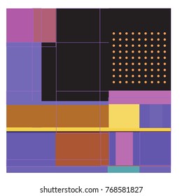 Trendy geometric elements memphis colorful and glowing design. Retro 90’s style texture, pattern and elements. Modern abstract background design and cover template.