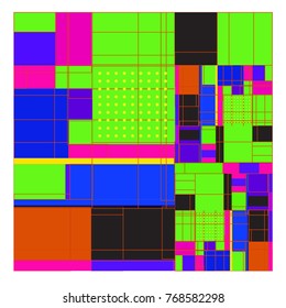 Trendy geometric elements memphis colorful and glowing design. Retro 90’s style texture, pattern and elements. Modern abstract background design and cover template.