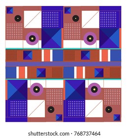 Trendy geometric elements memphis colorful and glowing design. Retro 90’s style texture, pattern and elements. Modern abstract background design and cover template.
