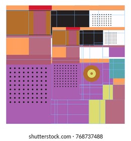 Trendy geometric elements memphis colorful and glowing design. Retro 90’s style texture, pattern and elements. Modern abstract background design and cover template.