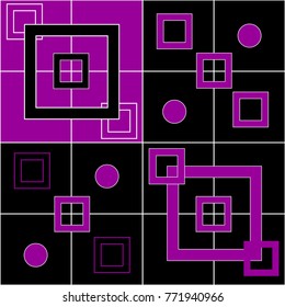 Trendy geometric elements memphis colorful and glowing design. Retro 90’s style texture, pattern and elements. Modern abstract background design and cover template