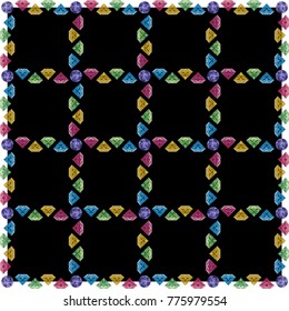 Trendy geometric elements memphis colorful and glowing design. Retro 90’s style texture, pattern and elements. Modern abstract background design and cover template