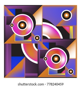 Trendy geometric elements memphis colorful and glowing design. Retro 90’s style texture, pattern and elements. Modern abstract background design and cover template.