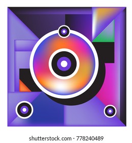 Trendy geometric elements memphis colorful and glowing design. Retro 90’s style texture, pattern and elements. Modern abstract background design and cover template.