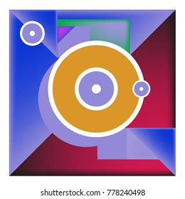 Trendy geometric elements memphis colorful and glowing design. Retro 90’s style texture, pattern and elements. Modern abstract background design and cover template.