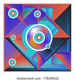 Trendy geometric elements memphis colorful and glowing design. Retro 90’s style texture, pattern and elements. Modern abstract background design and cover template.