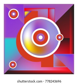Trendy geometric elements memphis colorful and glowing design. Retro 90’s style texture, pattern and elements. Modern abstract background design and cover template.
