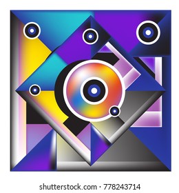 Trendy geometric elements memphis colorful and glowing design. Retro 90’s style texture, pattern and elements. Modern abstract background design and cover template.