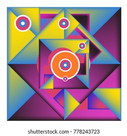 Trendy geometric elements memphis colorful and glowing design. Retro 90’s style texture, pattern and elements. Modern abstract background design and cover template.