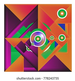 Trendy geometric elements memphis colorful and glowing design. Retro 90’s style texture, pattern and elements. Modern abstract background design and cover template.