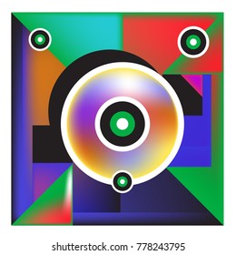 Trendy geometric elements memphis colorful and glowing design. Retro 90’s style texture, pattern and elements. Modern abstract background design and cover template.
