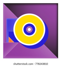 Trendy geometric elements memphis colorful and glowing design. Retro 90’s style texture, pattern and elements. Modern abstract background design and cover template.