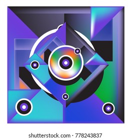 Trendy geometric elements memphis colorful and glowing design. Retro 90’s style texture, pattern and elements. Modern abstract background design and cover template.