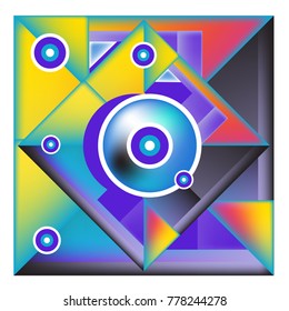 Trendy geometric elements memphis colorful and glowing design. Retro 90’s style texture, pattern and elements. Modern abstract background design and cover template.