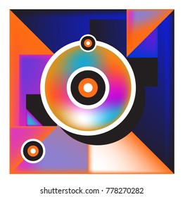 Trendy geometric elements memphis colorful and glowing design. Retro 90’s style texture, pattern and elements. Modern abstract background design and cover template.