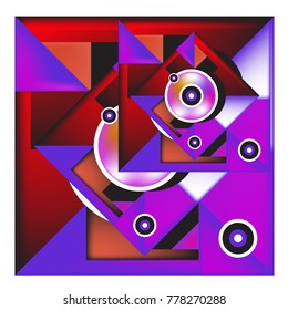 Trendy geometric elements memphis colorful and glowing design. Retro 90’s style texture, pattern and elements. Modern abstract background design and cover template.