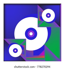 Trendy geometric elements memphis colorful and glowing design. Retro 90’s style texture, pattern and elements. Modern abstract background design and cover template.