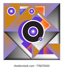 Trendy geometric elements memphis colorful and glowing design. Retro 90’s style texture, pattern and elements. Modern abstract background design and cover template.
