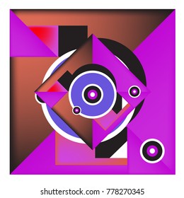 Trendy geometric elements memphis colorful and glowing design. Retro 90’s style texture, pattern and elements. Modern abstract background design and cover template.