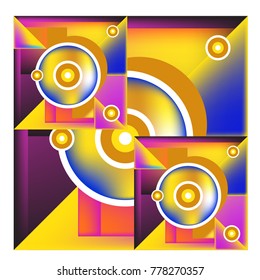 Trendy geometric elements memphis colorful and glowing design. Retro 90’s style texture, pattern and elements. Modern abstract background design and cover template.