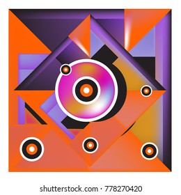 Trendy geometric elements memphis colorful and glowing design. Retro 90’s style texture, pattern and elements. Modern abstract background design and cover template.