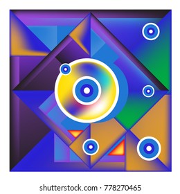 Trendy geometric elements memphis colorful and glowing design. Retro 90’s style texture, pattern and elements. Modern abstract background design and cover template.