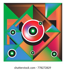 Trendy geometric elements memphis colorful and glowing design. Retro 90’s style texture, pattern and elements. Modern abstract background design and cover template.