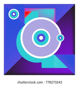 Trendy geometric elements memphis colorful and glowing design. Retro 90’s style texture, pattern and elements. Modern abstract background design and cover template.