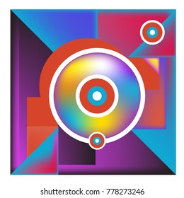 Trendy geometric elements memphis colorful and glowing design. Retro 90’s style texture, pattern and elements. Modern abstract background design and cover template.