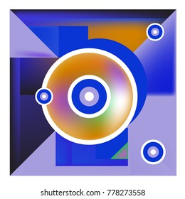 Trendy geometric elements memphis colorful and glowing design. Retro 90’s style texture, pattern and elements. Modern abstract background design and cover template.